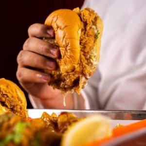 Buffalo Ranger Chicken burger