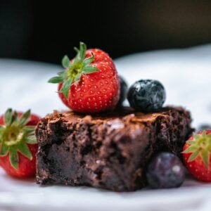 Vegan Salted Caramel Chocolate Brownie